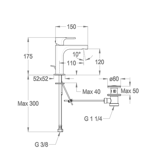 Set Rubinetteria Lavabo + Bidet – FIR Italia Daily 44 (Cromo)