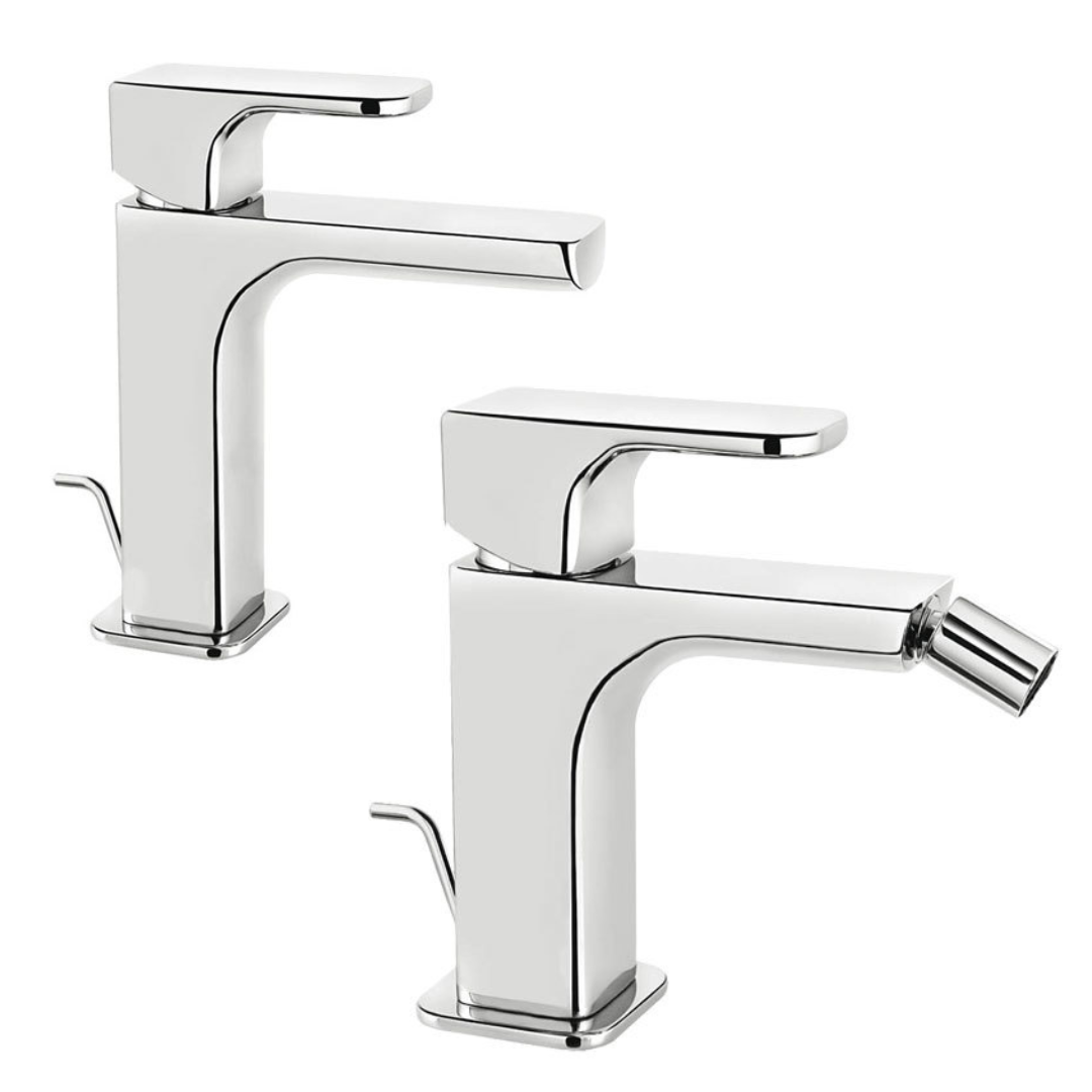 Set Rubinetteria Lavabo + Bidet – FIR Italia Daily 44 (Cromo)