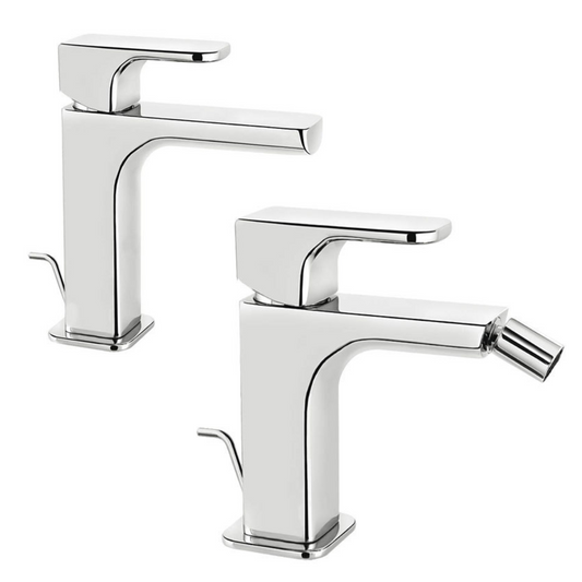 Set Rubinetteria Lavabo + Bidet – FIR Italia Daily 44 (Cromo)