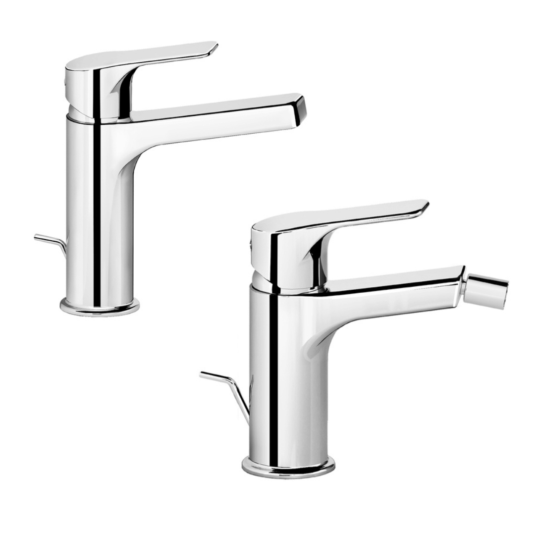 Set Rubinetteria Lavabo + Bidet – FIR Italia Handy 52 (Cromo)