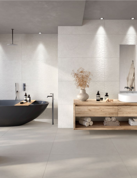 GRES PORCELLANATO EFFETTO RESINA TORTORA 90x90 – Tuscania Ceramiche (Rettificato)