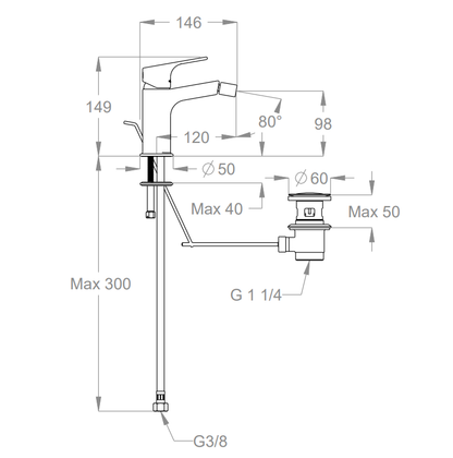 Set Rubinetteria Lavabo + Bidet + Doccia – FIR Italia Handy 52 (Cromo)