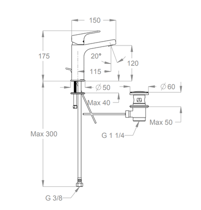 Set Rubinetteria Lavabo + Bidet + Doccia – FIR Italia Handy 52 (Cromo)
