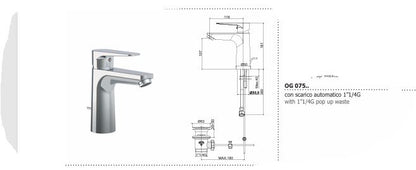 PAFFONI ORANGE | Set Rubinetteria Lavabo + Bidet Cromato